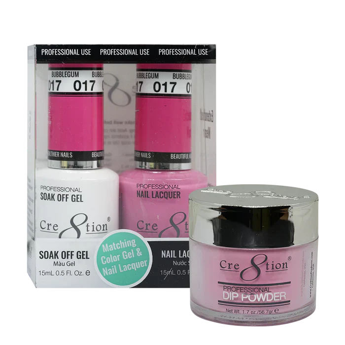Creation Trio Matching Colors (3pc) - 017 Bubblegum