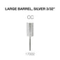 Creation Carbide Large Barrel, Silver 3/32" CC