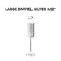 Creation Carbide Large Barrel, Silver 3/32" CX