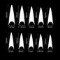Creation Special Shape - 02 Long Stiletto Nails 600 pcs./box Natural
