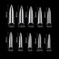 Creation Special Shape - 02 Long Stiletto Nails 600 pcs./box Clear