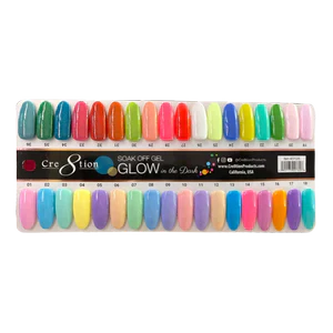 Creation Color Chart -  Glow in the Dark 36 colors