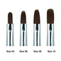 Creation Dark Brown Hair Gel Brush Oval Rhinestone Handle set