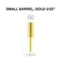 Creation Carbide Small Barrel, Gold 3/32" CC