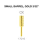 Creation Carbide Small Barrel, Gold 3/32" CX
