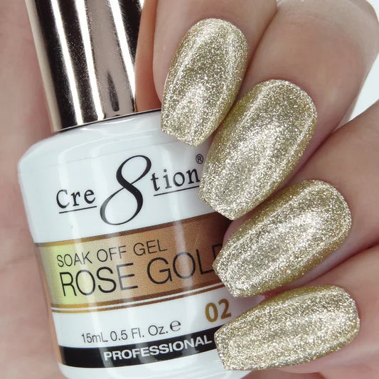 Creation Rose Gold Soak Off Gel 0.5oz 02