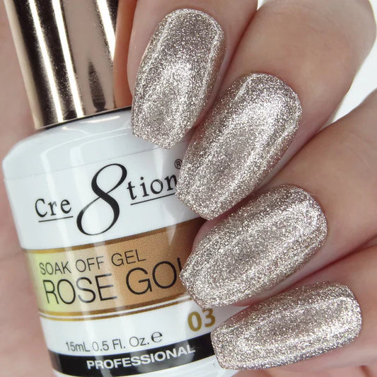 Creation Rose Gold Soak Off Gel 0.5oz 03