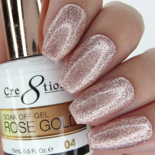 Creation Rose Gold Soak Off Gel 0.5oz 04