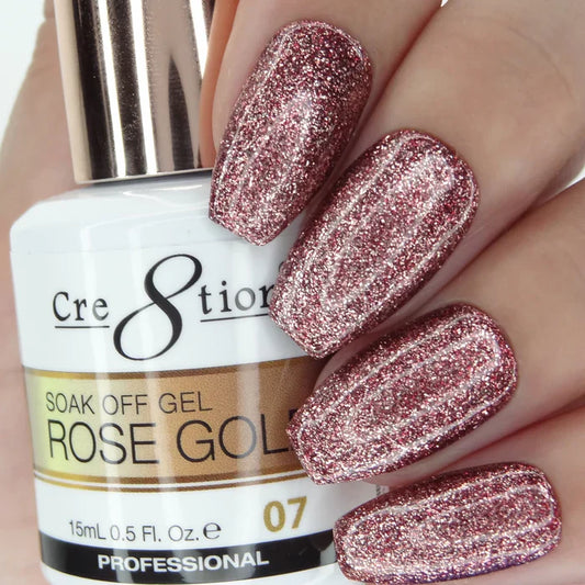 Creation Rose Gold Soak Off Gel 0.5oz 07