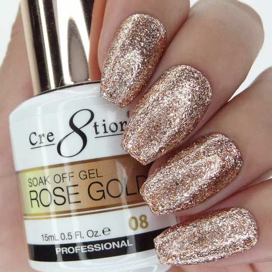 Creation Rose Gold Soak Off Gel 0.5oz 08