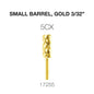 Creation Carbide Small Barrel, Gold 3/32" 5CX