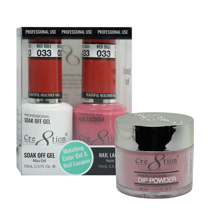 Creation Trio Matching Colors (3pc) - 033 Red Sole