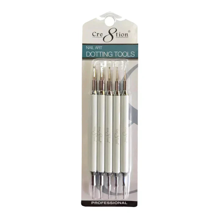 Creation White Dotting Tool set of 5 pcs