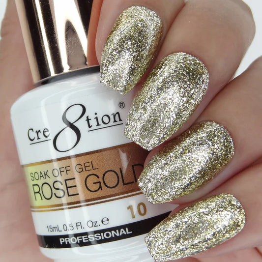 Creation Rose Gold Soak Off Gel 0.5oz 10
