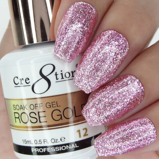 Creation Rose Gold Soak Off Gel 0.5oz 12