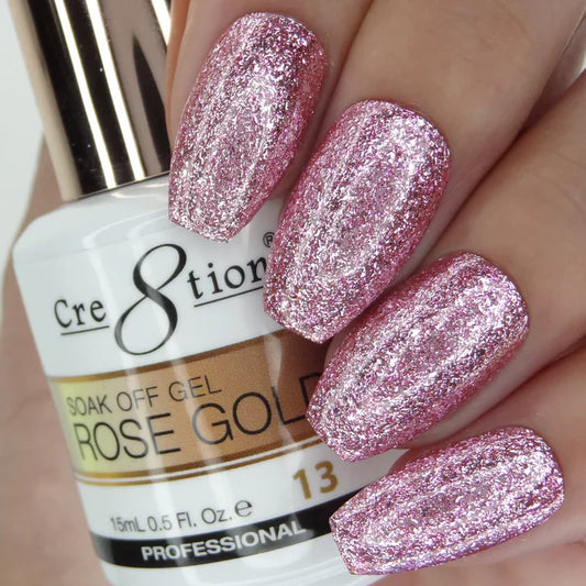Creation Rose Gold Soak Off Gel 0.5oz 13