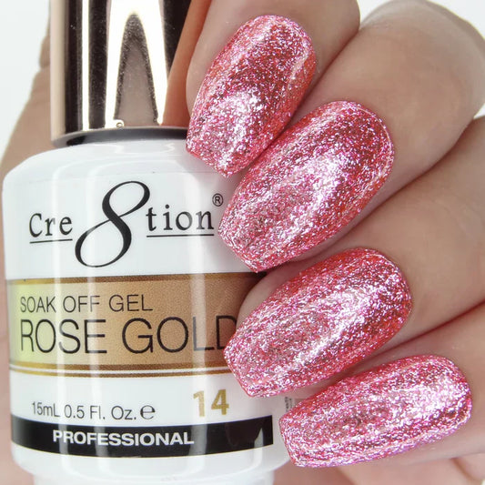 Creation Rose Gold Soak Off Gel 0.5oz 14