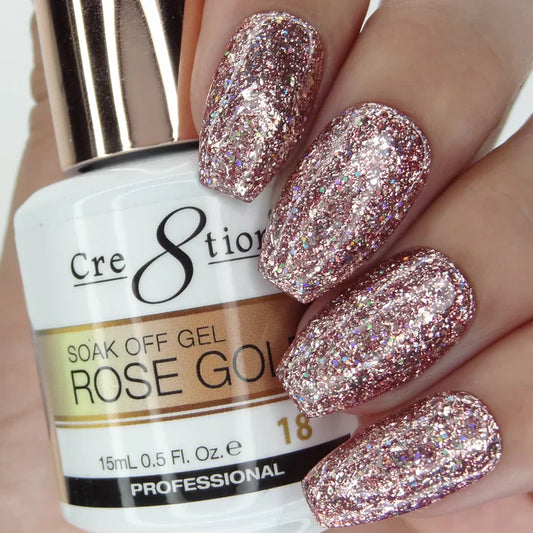 Creation Rose Gold Soak Off Gel 0.5oz 18