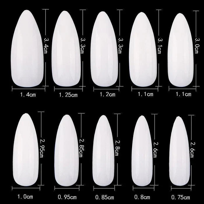 Creation Special Shape - 05 Long Almond 500 pcs./box Clear