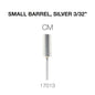 Creation Carbide Small Barrel, Silver 3/32" CM