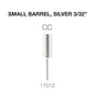 Creation Carbide Small Barrel, Silver 3/32" CC