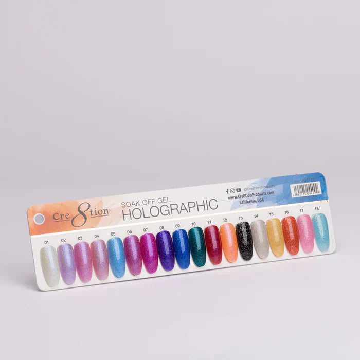 Creation Color Chart -  Holographic 18 colors