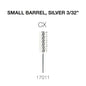 Creation Carbide Small Barrel, Silver 3/32" CX