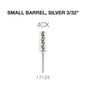 Creation Carbide Small Barrel, Silver 3/32" 4CX