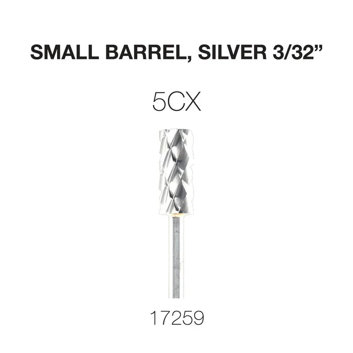 Creation Carbide Small Barrel, Silver 3/32" 5CX