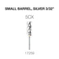 Creation Carbide Small Barrel, Silver 3/32" 5CX