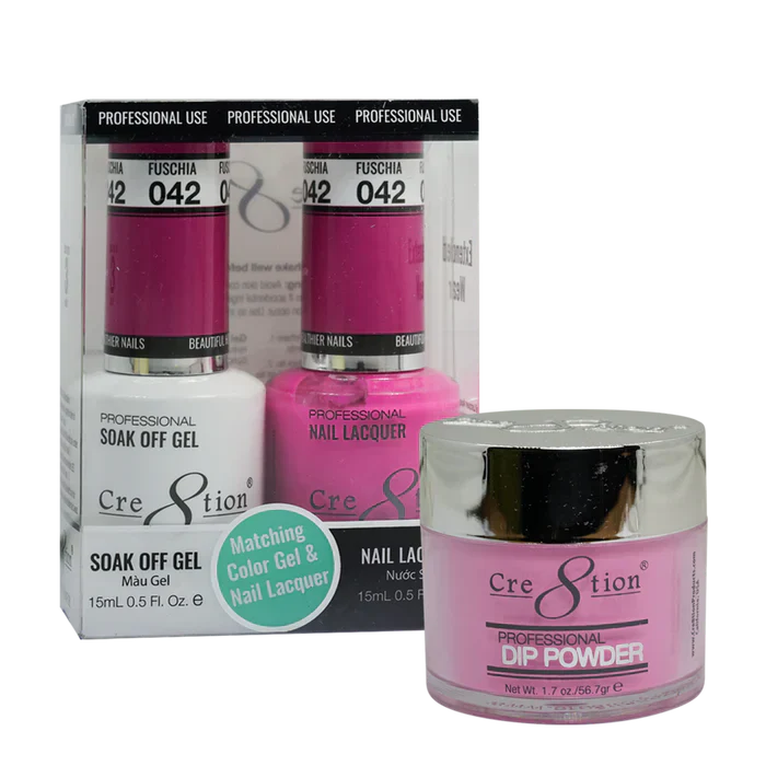 Creation Trio Matching Colors (3pc) - 042 Fuchsia