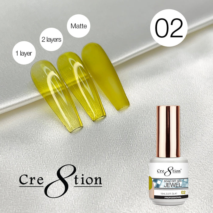 Creation Soak Off Gel 0.5oz G02 - Jewel Collection