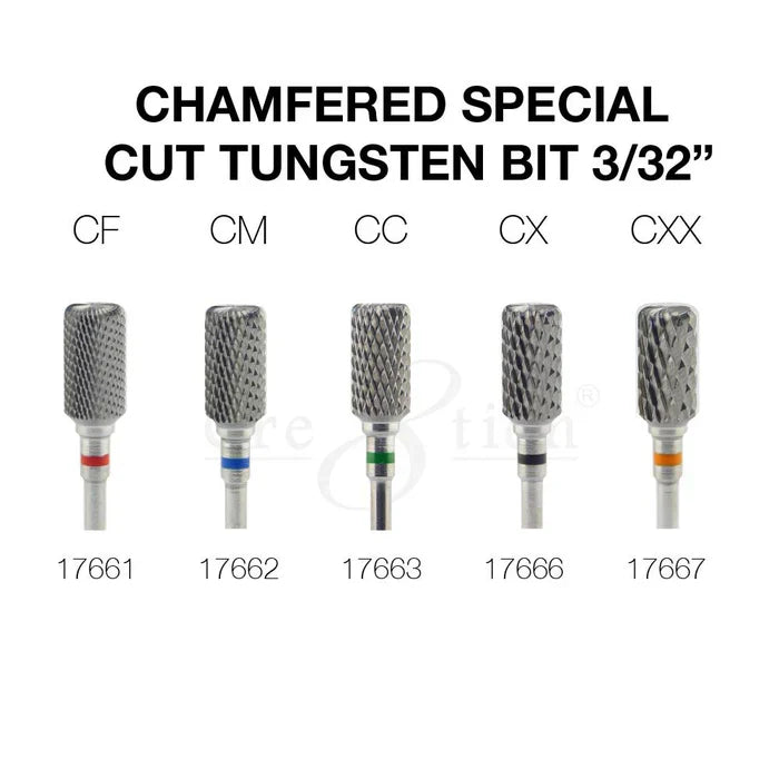 Creation Chamfered Special Cut Tungsten Bit 3/32" Set