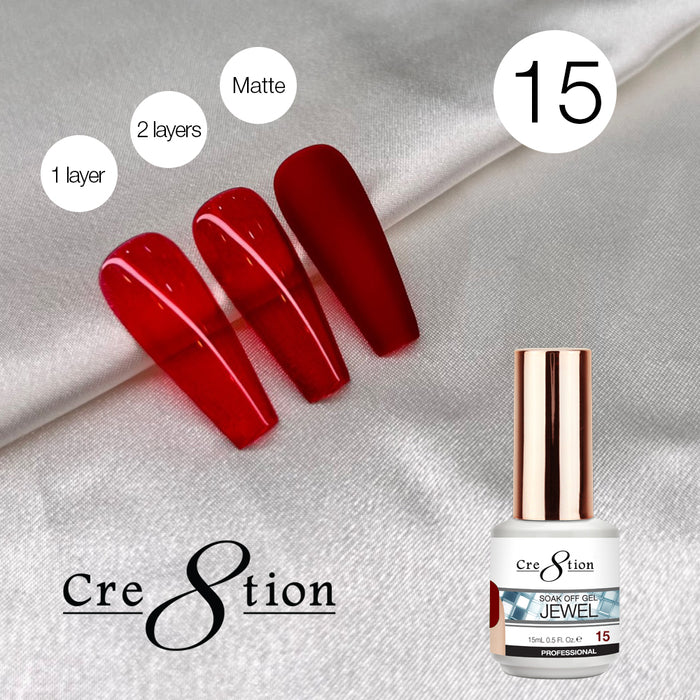 Creation Soak Off Gel 0.5oz G15 - Jewel Collection