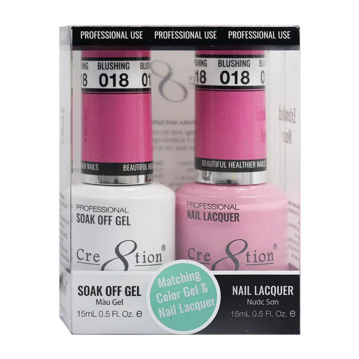 Creation Soak Off Gel Matching Pair 0.5oz 018 BLUSHING