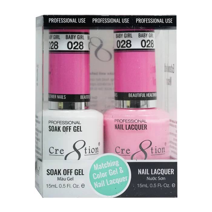 Creation Soak Off Gel Matching Pair 0.5oz 028 BABY GIRL