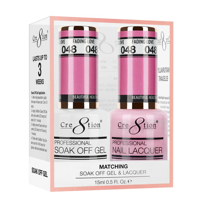 Creation Soak Off Gel Matching Pair 0.5oz 048 FADING LOVE