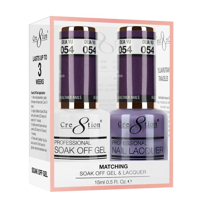Creation Soak Off Gel Matching Pair 0.5oz 054 DÉJÀ VU