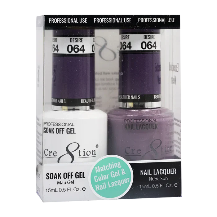 Creation Soak Off Gel Matching Pair 0.5oz 064 DESIRE