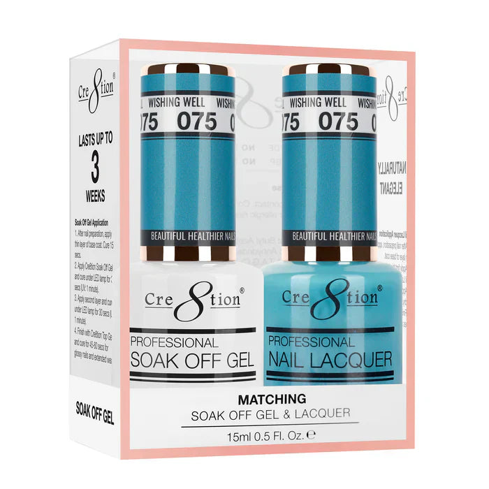 Creation Soak Off Gel Matching Pair 0.5oz 075 WISHING WELL