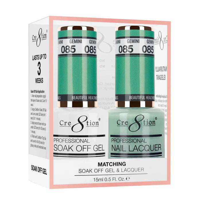Creation Soak Off Gel Matching Pair 0.5oz 085 GEMINI
