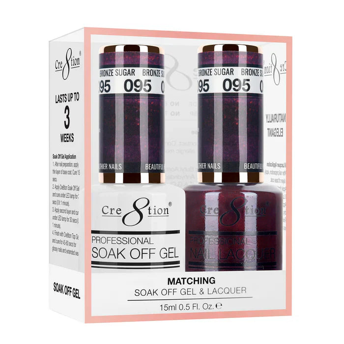 Creation Soak Off Gel Matching Pair 0.5oz 095 ACAI BERRY