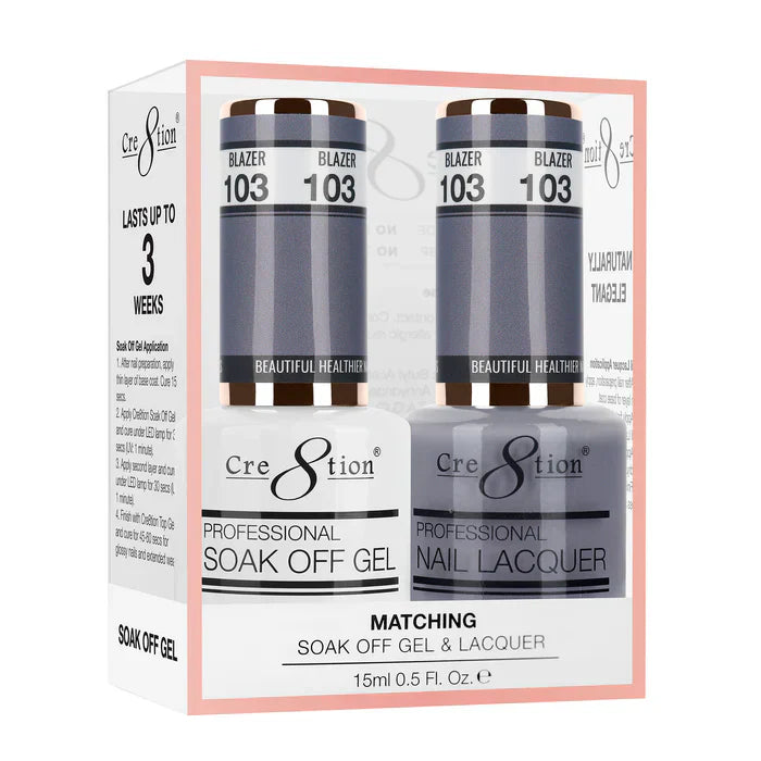 Creation Soak Off Gel Matching Pair 0.5oz 103 BLAZER