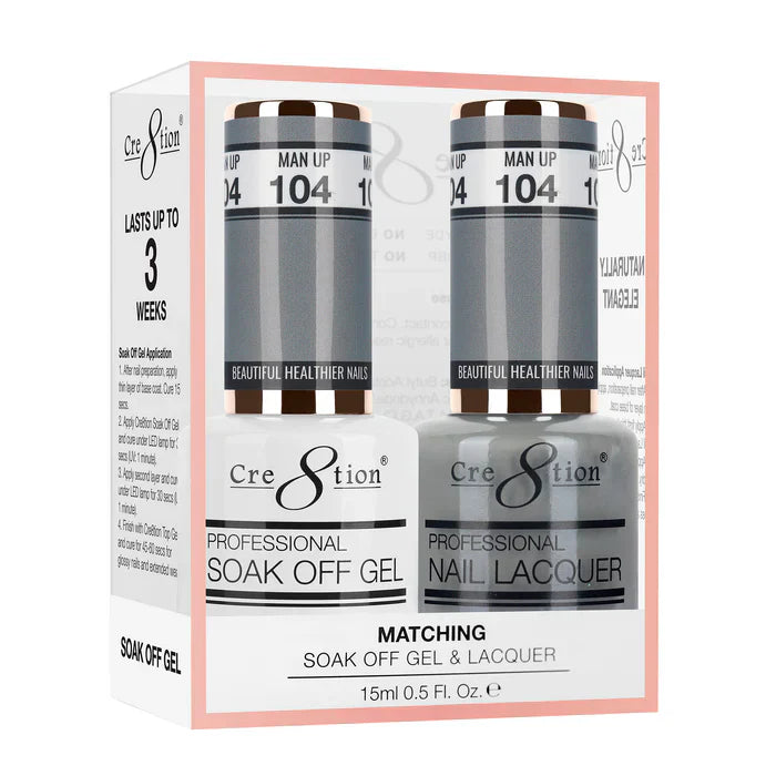 Creation Soak Off Gel Matching Pair 0.5oz 104 MAN UP