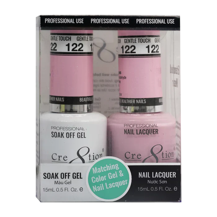 Creation Soak Off Gel Matching Pair 0.5oz 122 GENTLE TOUCH